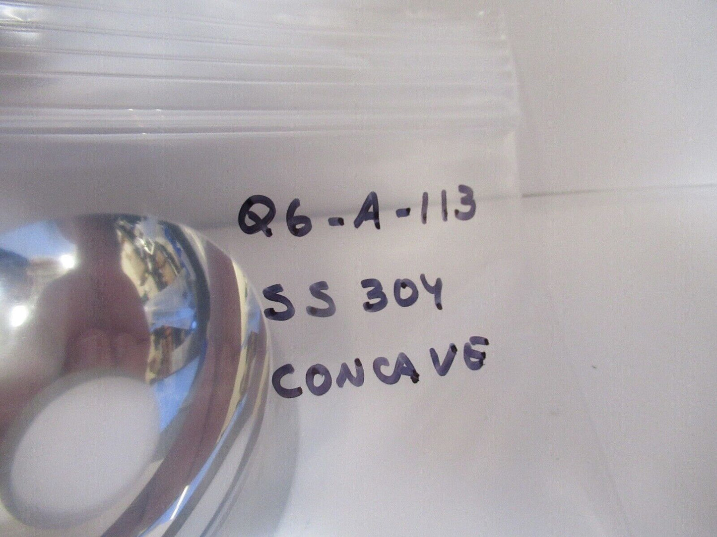 OPTICAL METAL HEAVY CONCAVE REFLECTOR MIRROR OPTICS AS PICTURED &Q6-A-113