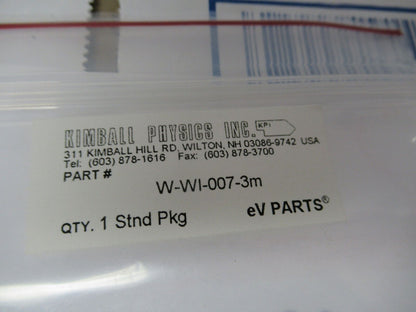 KIMBALL PHYSICS eV LOT TUNGSTEN WIRE HIGH VACUUM RATED AS PICTURED  #W1-A-30