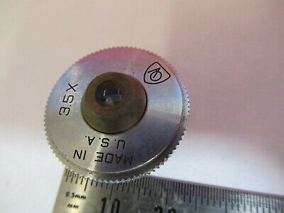 AO AMERICAN OPTICS 3.5X OBJECTIVE LENS MICROSCOPE PART AS PICTURED &B1-B-20