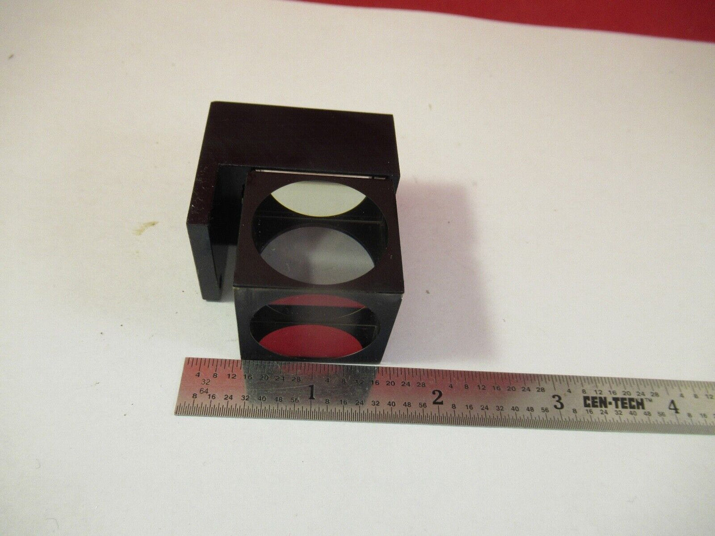 OLYMPUS JAPAN GLASS PRISM HEAD OPTICS MICROSCOPE PART AS PICTURED &FT-5-188