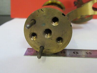 ANTIQUE BRASS BAUSCH LOMB STAGE LIMB FRAME MICROSCOPE PART AS PICTURED F6-B-107