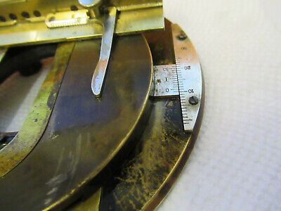 ANTIQUE CARL ZEISS BRASS XY POL STAGE RARE MICROSCOPE PART AS PICTURED P9-A-80