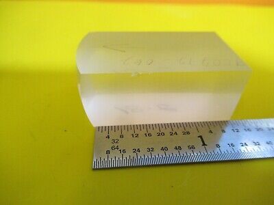 OPTICAL LENS BLOCK CONVEX RARE MIL SPEC RECTANGLE OPTICS AS PICTURED &FT-6-173