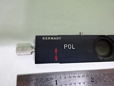 MICROSCOPE PART LEITZ WETZLAR GERMANY POLARIZER SLIDE POL OPTICS AS IS B#AF-12