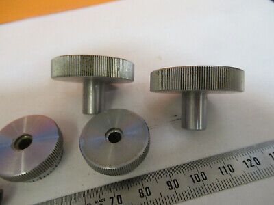 BAUSCH LOMB ANTIQUE SET OF KNOBS MICROSCOPE PART AS PICTURED P6-A-180