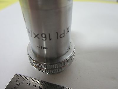 LEITZ WETZLAR GERMANY X PL 16X INFINITY OBJECTIVE MICROSCOPE OPTICS BIN#H1-37