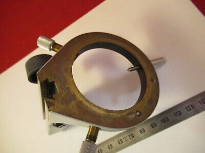 ZEISS GERMANY BRASS CONDENSER HOLDER MICROSCOPE PART AS PICTURED &FT-4-09B