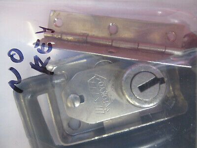 LOCK HINGES ETC OLYMPUS JAPAN MICROSCOPE PART WITHOUT KEY AS PICTURED &P8-A-24