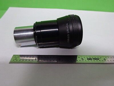 MICROSCOPE PART RARE NIKON EYEPIECE OCULAR JAPAN UR-E4 OPTICS AS IS B#AI-31