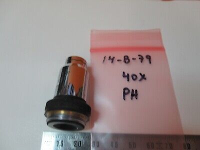 WILD HEERBRUGG SWISS PH 40X OBJECTIVE OPTICS MICROSCOPE PART AS PICTURED 14-B-79