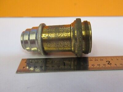 ANTIQUE BRASS ERNST LEITZ "7" OBJECTIVE MICROSCOPE PART AS PICTURED &7B-B-22