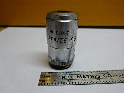 MICROSCOPE PART REICHERT AUSTRIA OBJECTIVE EPI 32X /210 OPTICS AS IS #81-99