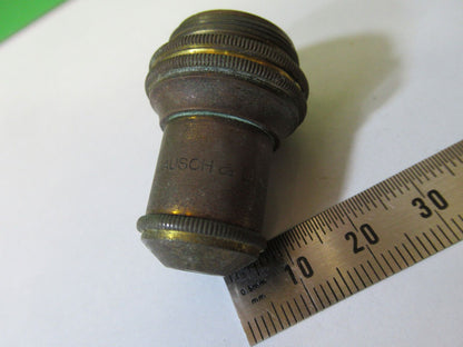 ANTIQUE BRASS BAUSCH LOMB  OBJECTIVE LENS MICROSCOPE PART AS PICTURED #22-A-57