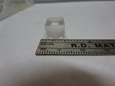 SPECTRA PHYSICS WEIRD COATED LENS TRUNCATED OPTICAL OPTICS AS PICTURED &83-32