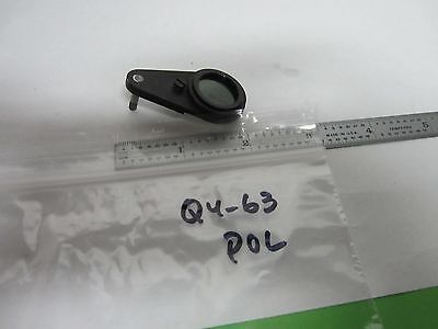 OPTICAL MICROSCOPE PART POLARIZER POL VICKERS UK OPTICS AS IS BIN#Q4-63