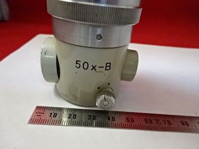 FOR PARTS NIKON JAPAN COMPARATOR LENS 50X OPTICS MICROSCOPE PART AS IS #99-03