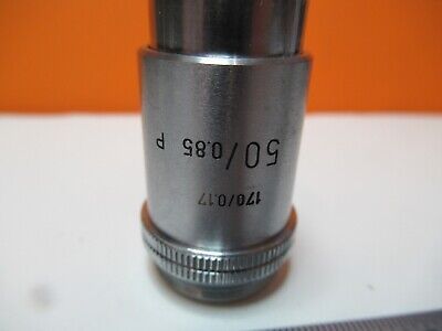 LEITZ GERMANY POL OBJECTIVE 50X P MICROSCOPE OPTICS PART AS PICTURED &16-A-93