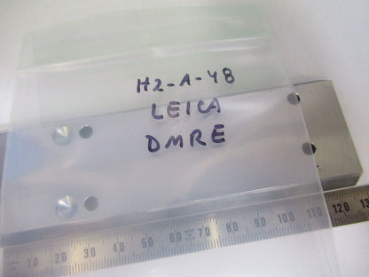 LEICA DMRE GERMANY DOVETAIL STAGE MICROSCOPE PART AS PICTURED &H2-A-48