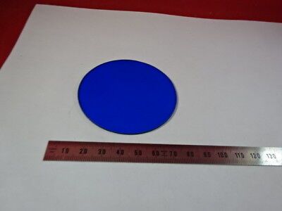 GLASS FILTER BLUE MICROSCOPE PART OPTICS AS IS &55R-A-24