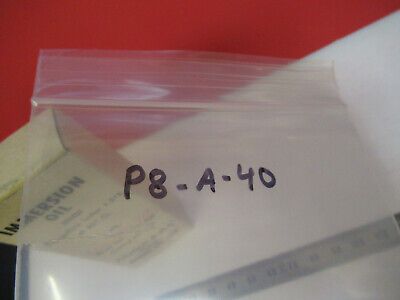 IMMERSION OIL R.I. 1.515 AMERICAN BRAND  MICROSCOPE PART AS PICTURED &P8-A-40