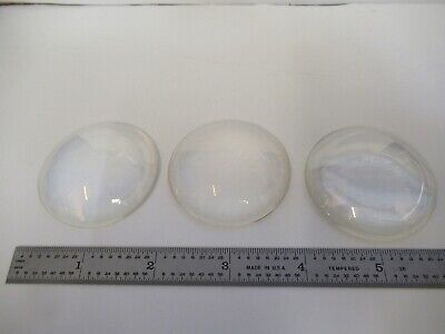 OPTICAL LOT 3 EA GLASS LENSES CX CC LASER OPTICS AS PICTURED &16-A-23