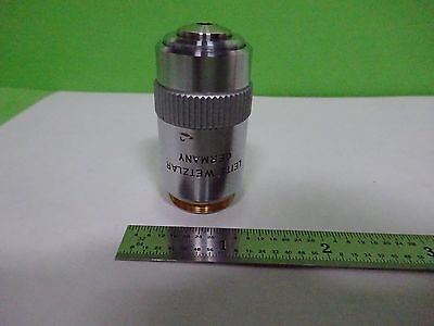 MICROSCOPE PART LEITZ GERMANY OBJECTIVE 10X 170- FLUOTAR OPTICS AS IS BIN#W7-93