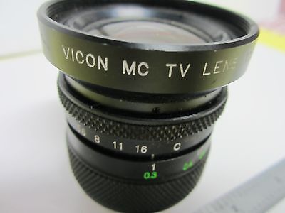 OPTICAL TV LENS VICON VIDEO INSPECTION MICROSCOPE OPTICS AS IS BIN#J2-07ii