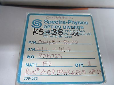 OPTICAL SPECTRA PHYSICS COATED LENS LASER OPTICS AS IS BIN#K5-38