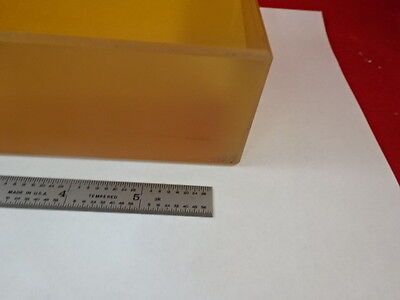 OPTICAL ZERODUR GLASS THICK BRICK LASER OPTICS INTERFEROMETER AS IS B#Q1-A-01