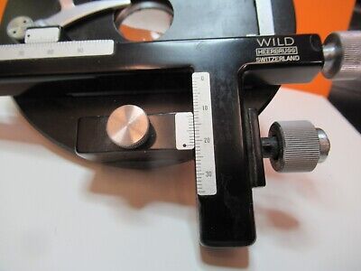 WILD M11 SWISS STAGE TABLE CLIPS BINOCULAR MICROSCOPE PART AS PICTURED &16-C-06