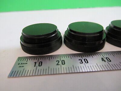 WILD HEERBRUGH PLASTIC CAPS LOT OBJECTIVE MICROSCOPE PART AS PICTURED &A9-B-36