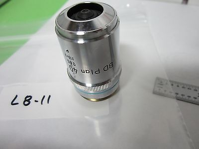 MICROSCOPE PART  NIKON JAPAN OBJECTIVE BD 40X PLAN OPTICS AS IS BIN#L8-11