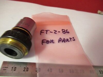 FOR PARTS OLYMPUS MPLAN 10 OBJECTIVE MICROSCOPE OPTICS AS PICTURED &FT-2-86