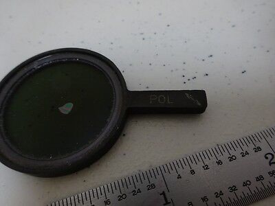 FOR PARTS MICROSCOPE POL POLARIZER SLIDE OPTICS AS IS BIN#N6-87