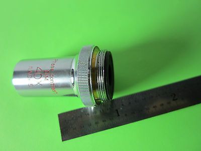 OPTICAL MICROSCOPE PART UNITRON OBJECTIVE DM PHASE CONTRAST 40X OPTICS BIN#B5-37