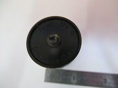 LEITZ WETZLAR GERMANY 12X EYEPIECE PERIPLAN MICROSCOPE OPT AS PICTURED #B1-A-06