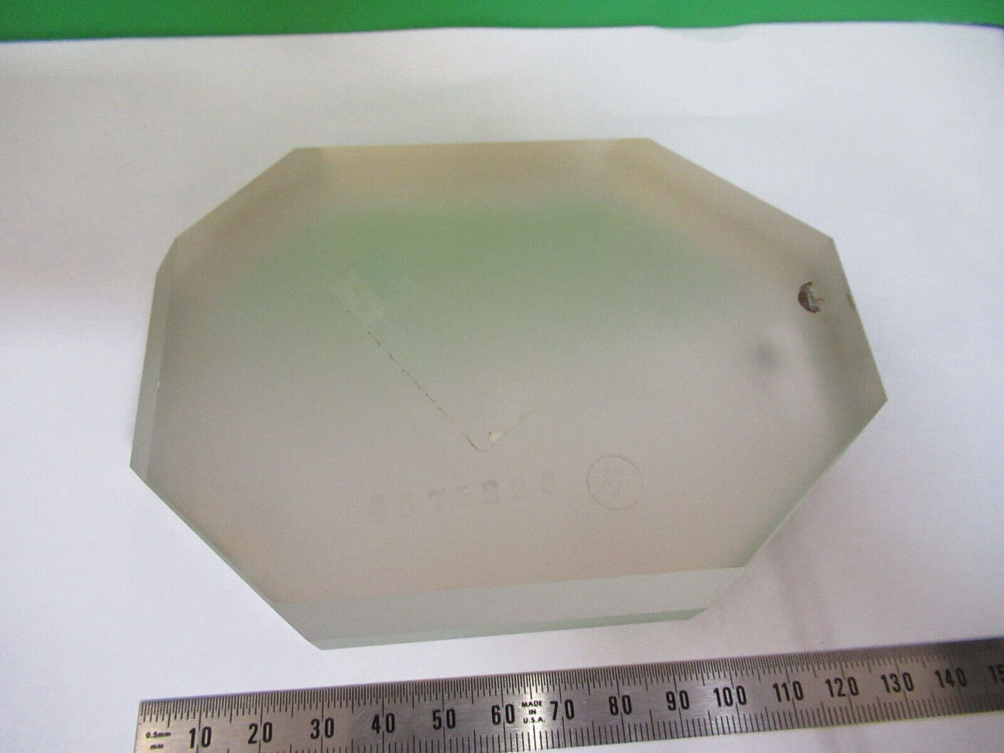 OPTICAL HUGE  thick truncated MIRROR (few scratches) OPTICS AS PICTURED &Z5-C-02