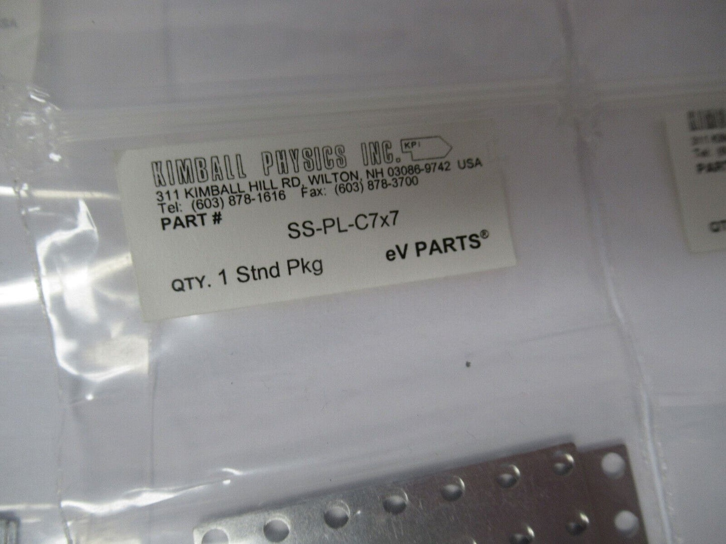 KIMBALL PHYSICS eV LOT PARTS HIGH VACUUM RATED AS PICTURED  #W1-A-37