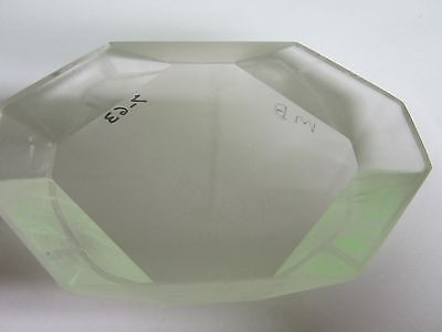 FOR PARTS optical truncated thick glass plate [HAS SPECK] AS IS  BIN#42-05