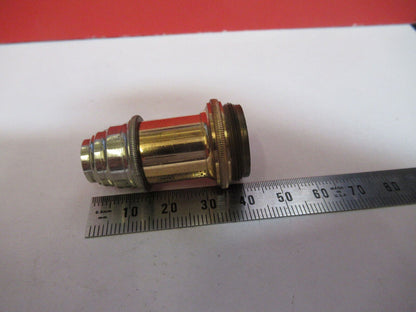 ANTIQUE  BRASS LEITZ GERMANY OBJECTIVE  "6" MICROSCOPE PART AS PICTURED G4-A-102