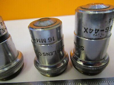 AO AMERICAN OPTICS OBJECTIVE SPENCER LOT MICROSCOPE PART AS PICTURED &8y-a-102