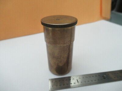 CARL ZEISS JENA "a" EMPTY BRASS OBJECTIVE CAN MICROSCOPE AS PICTURED &F5-A-105