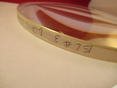 HUGE OPTICAL CONVEX CONCAVE LENS 8.25" DIAMETER GLASS THICK PRO OPTICS &M3-A-02