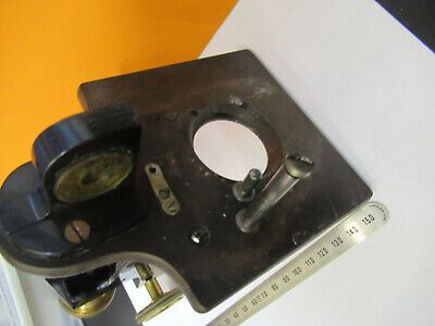 ANTIQUE BAUSCH LOMB FRAME LIMB STAGE MICROSCOPE PART AS PICTURED &1E-FT-82