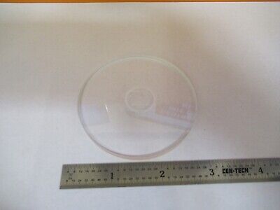 OPTICAL BK7 GLASSROUND PL-CC CENTRE LENS MIL-SPEC OPTICS AS PICTURED &27-B-11