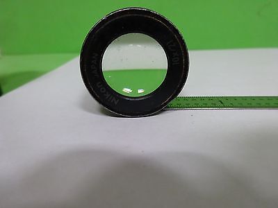 MICROSCOPE PART EYEPIECE OCULAR NIKON JAPAN 10X/21 OPTICS AS IS  BIN#Y3-77