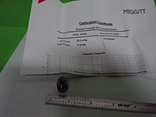 SENSOR MEGGITT ENDEVCO 41A14 25 mV/g ACCELEROMETER VIBRATION AS IS #9-DT DWR