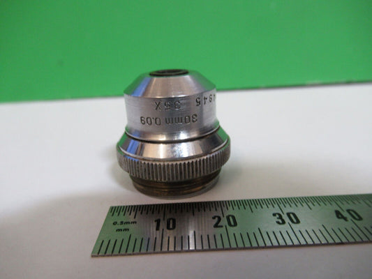 BAUSCH LOMB 3.5X 30mm OBJECTIVE OPTICS LENS MICROSCOPE PART as pictured Q5-B-12