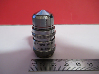 REICHERT AUSTRIA PH FLUOR 100X /160 OBJECTIVE MICROSCOPE PART AS PICTURED Q2-36