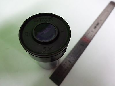 MICROSCOPE PART EYEPIECE OFFICINE GALILEO 5X ITALY OPTICS AS IS BIN#V7-36